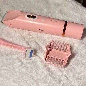 TAZTIR Cordless Electric Hair Trimmer & Body Shaver Set Pink Rose Gold Womens